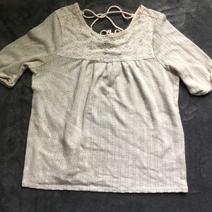 White lace blouse
